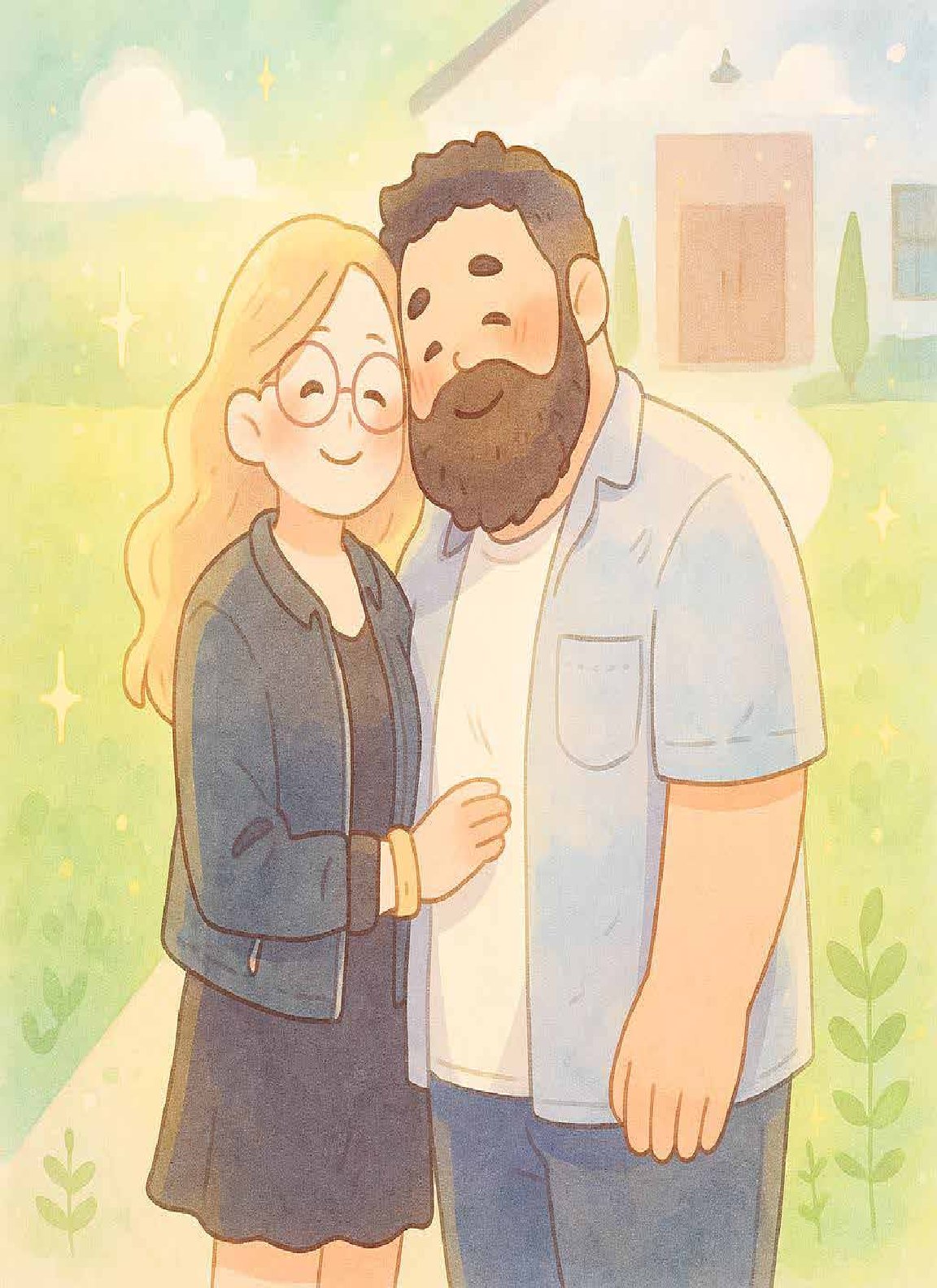 Couples Portrait Illustration