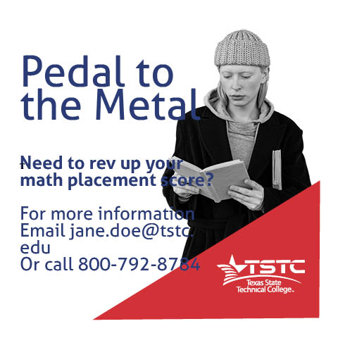 TSTC Math Placement Flyer