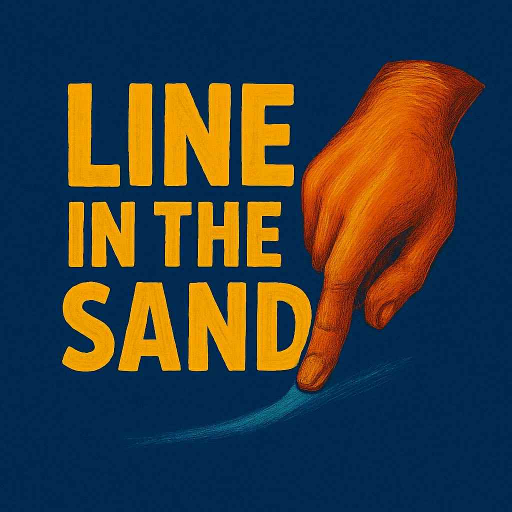 Line in the Sand Podcast Logo